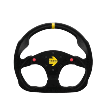 Momo Steering Wheel Model 30 - Black Suede