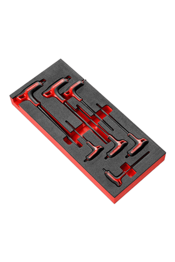 Set of Facom 7pc Key Torx T10-40 tools in foam case for precision fastening and automotive repair.