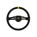 Momo Steering Wheel Model 03 - Black Spoke / Black Suede
