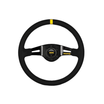 Momo Steering Wheel Model 03 - Black Spoke / Black Suede