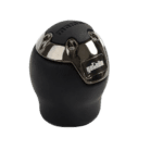 Momo Gear Knob Gotham - Black/Dark Chrome Inserts S Type