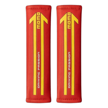 Grand Prix Racewear red racing gloves with yellow arrow design and 'Driving Passion' text for motorsport enthusiasts.