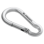 Stainless steel snap hook by Facom, ideal for industrial and racing applications, featuring a secure latch and durable construction.
