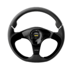 Momo Steering Wheel Nero - Black Leather Suede Size 350mm