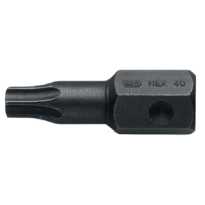 Grand Prix Racewear impact bits series 3 for Torx screws NEX.40A, black precision screwdriver bit for automotive and racing applications.