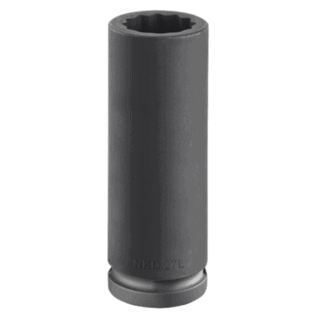 Facom NKD.17L 3/4 drive metric long-reach impact socket in black finish for heavy-duty use.