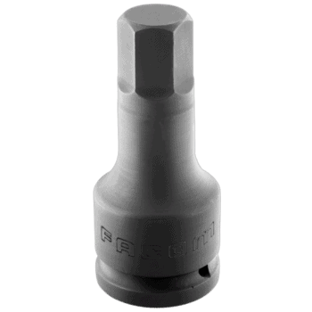 Grand Prix Racewear impact bit for hexagon socket head, 3/4 drive metric NKHM.19, in a close-up view against a black background.