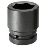 Grand Prix Racewear impact socket for professional automotive and mechanical use, durable black finish, 1/2 inch drive, 6-point design.