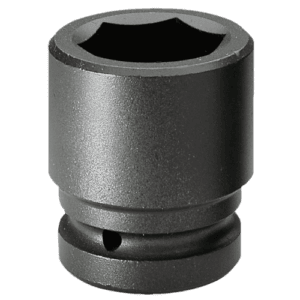 Grand Prix Racewear impact socket for professional automotive and mechanical use, durable black finish, 1/2 inch drive, 6-point design.