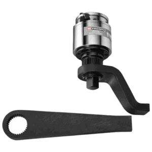 Facom NP.B torque multiplier set with handle and strap for automotive and industrial use.