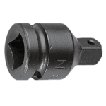 Facom impact coupler NS.230A for 1/2 to 3/8 impact tools, durable black metal construction.
