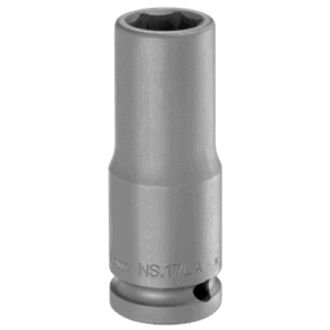 Facom NS.LA 1/2 drive long-reach metric 6-point impact socket for professional automotive and mechanical use.