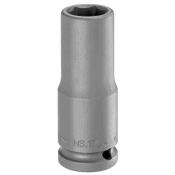 Facom NS.LA 1/2 drive long-reach metric 6-point impact socket for professional automotive and mechanical use.