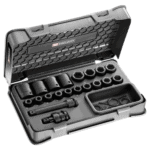 Facom 528-piece industrial maintenance tool set in a durable case with sockets, ratchets, and accessories for professional repairs.