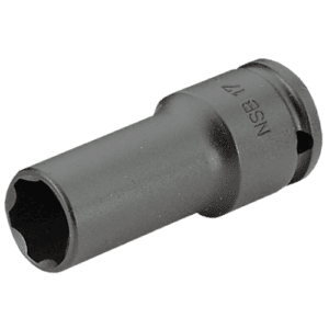 Facom NSB 1/2 drive long-reach metric thin-wall impact socket for automotive and industrial use.