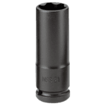 Facom NSB 1/2 drive long-reach metric thin-wall 6-point impact socket for automotive and industrial use.