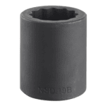 Facom NSD.B 1/2 drive metric 12-point impact socket for professional automotive and mechanical use.