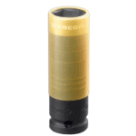 Facom 1/2 reinforced impact socket in gold and black, designed for heavy-duty automotive and industrial use.