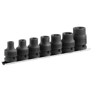 Facom 7-piece Torx impact socket rack set NSTX.J7 for professional automotive and mechanical use.