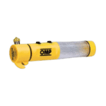 Yellow OMP safety cutter for professional safety belts with ergonomic design and durable construction.