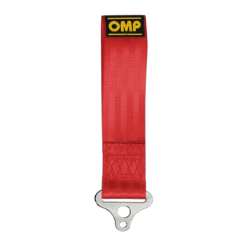 OMP Fixed Tow Strap Colour Red