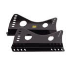 OMP Couple Of Seat Brackets With Lateral Attachments Steel Thick 3mm Black