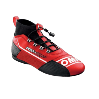 OMP KS-2F Kart Boots - Red/Black