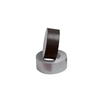 High-quality black racing tape rolled on a silver core, ideal for Grand Prix racewear and motorsport applications.