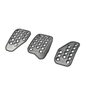 OMP Set 3 Pedals In Sand-blasted Aluminium