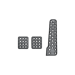 OMP Set 3 Pedal Extensions Sandblasted Aluminium