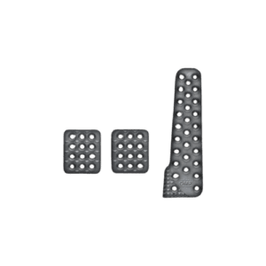 OMP Set 3 Pedal Extensions Sandblasted Aluminium