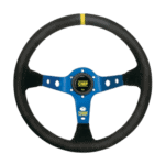 Corsica Dished Steering Wheel Suede 3 Anodized Aluminium - Image 2