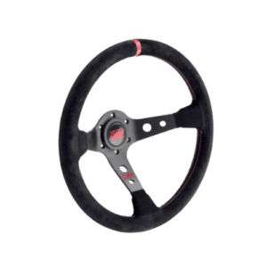 Corsica Dished Steering Wheel Suede 3 Anodized Aluminium