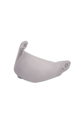 Clear racing visor for Grand Prix Racewear helmets, providing protection and visibility for motorsport drivers.