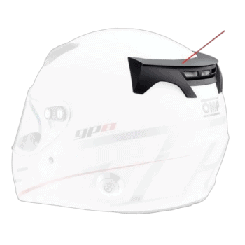 OMPSC0-0172 OMP Rear Spoiler for GP8 EVO Helmets - Black