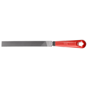 Facom flat half-cut file with handle PAM.MD150EMA for precision grinding and finishing tasks.