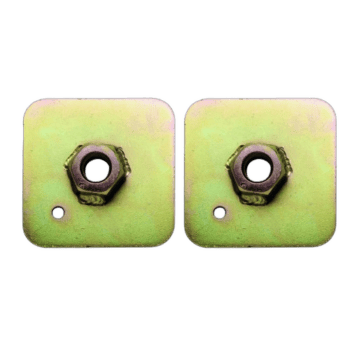 Sabelt Back Plate 65 mm X 65 mm X 3 mm 7/16 UNF Thread Welded Nut 40 mm2