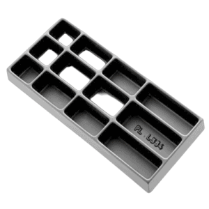 Facom small component storage module with 9 compartments for organisation and easy access.