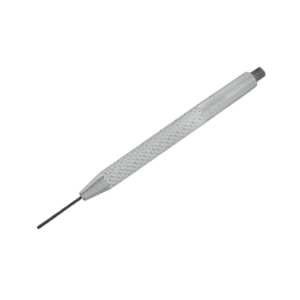Precision mechanical pencil with textured grip and fine lead for detailed drafting and technical drawing.