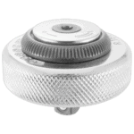 Close-up of a Facom 1/4 finger control ratchet R.150A with textured grip and directional switch.