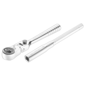 Facom 180° flexible head 1/4'' compact ratchet R.180 for precise tightening and loosening tasks.