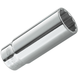 Grand Prix Racewear long-reach metric 12-point socket R.7/32EL for automotive and mechanical use.
