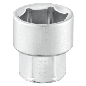 Grand Prix Racewear 1/4 metric 6-point hexagonal socket for precise tightening and loosening of fasteners.