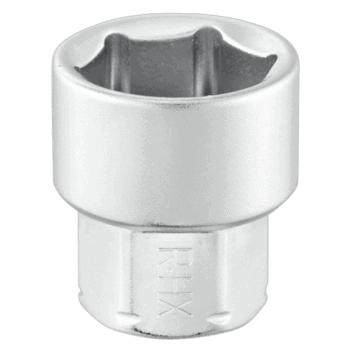Grand Prix Racewear 1/4 metric 6-point hexagonal socket for precise tightening and loosening of fasteners.