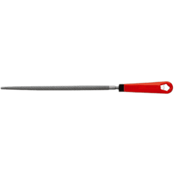 Facom round second-cut rasps medium cut RAB.RD250EMA for woodworking and metalworking tasks.