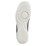 Close-up of a white sports shoe sole designed for grip and durability, suitable for racing and athletic activities.