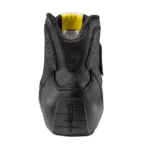 Black and yellow Grand Prix Racewear racing shoe with protective design for motorsport safety and performance.