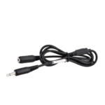 Black electrical test lead with alligator clip and banana plug for automotive or electronic testing.