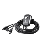CABLELOGIC racewear communication device with cables for motorsport safety and communication.
