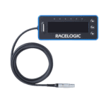 RaceLogic lap timer device used in motorsport for accurate timing and data collection.
